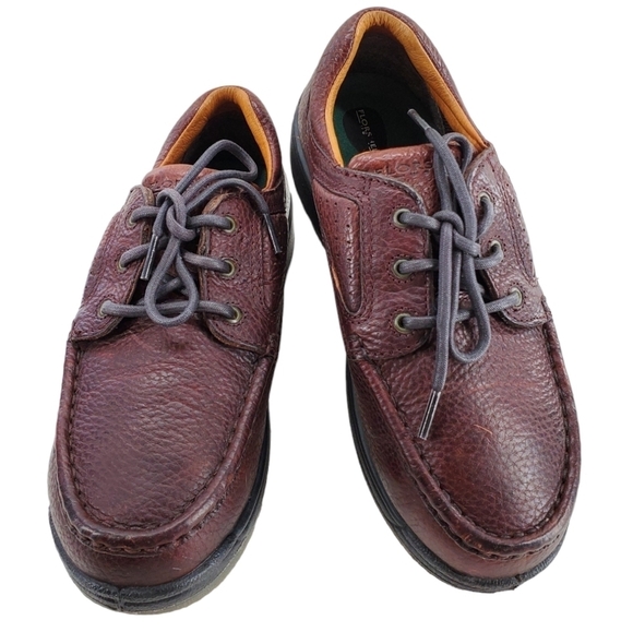 Florsheim Steel Toe Shoes Mens 7 D Womens 9 M Brown Leather Work Safety Oxford